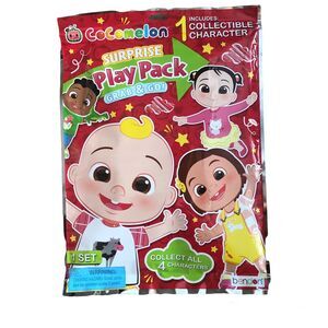 COCOMELON SURPRISE PLAY PACK 1 Character Stickers Poster Coloring Book Crayons